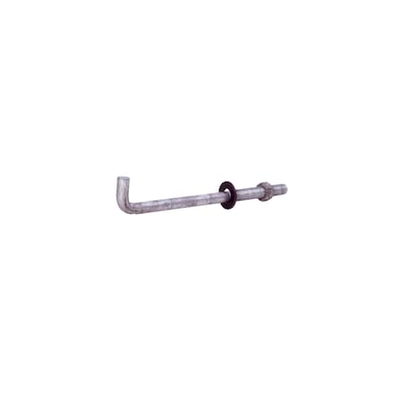 Grip-Rite L-Hook, Bend Bolt Anchor, 8" L, Steel Hot Galvanized, 50 PK 128GAB50